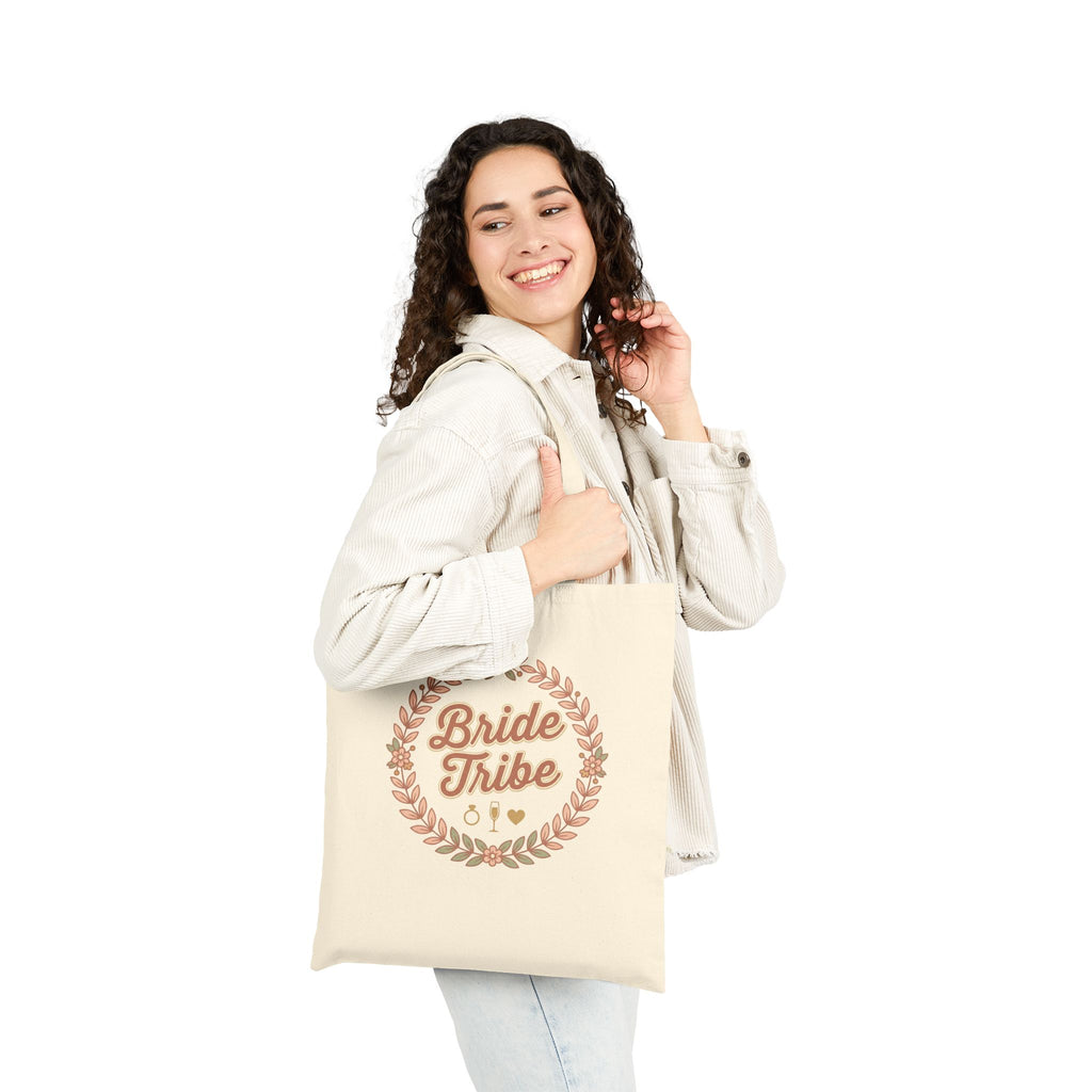 Bride Tribe Canvas Tote Bag — Bachelorette Party Gift & Bridal Shower Favor