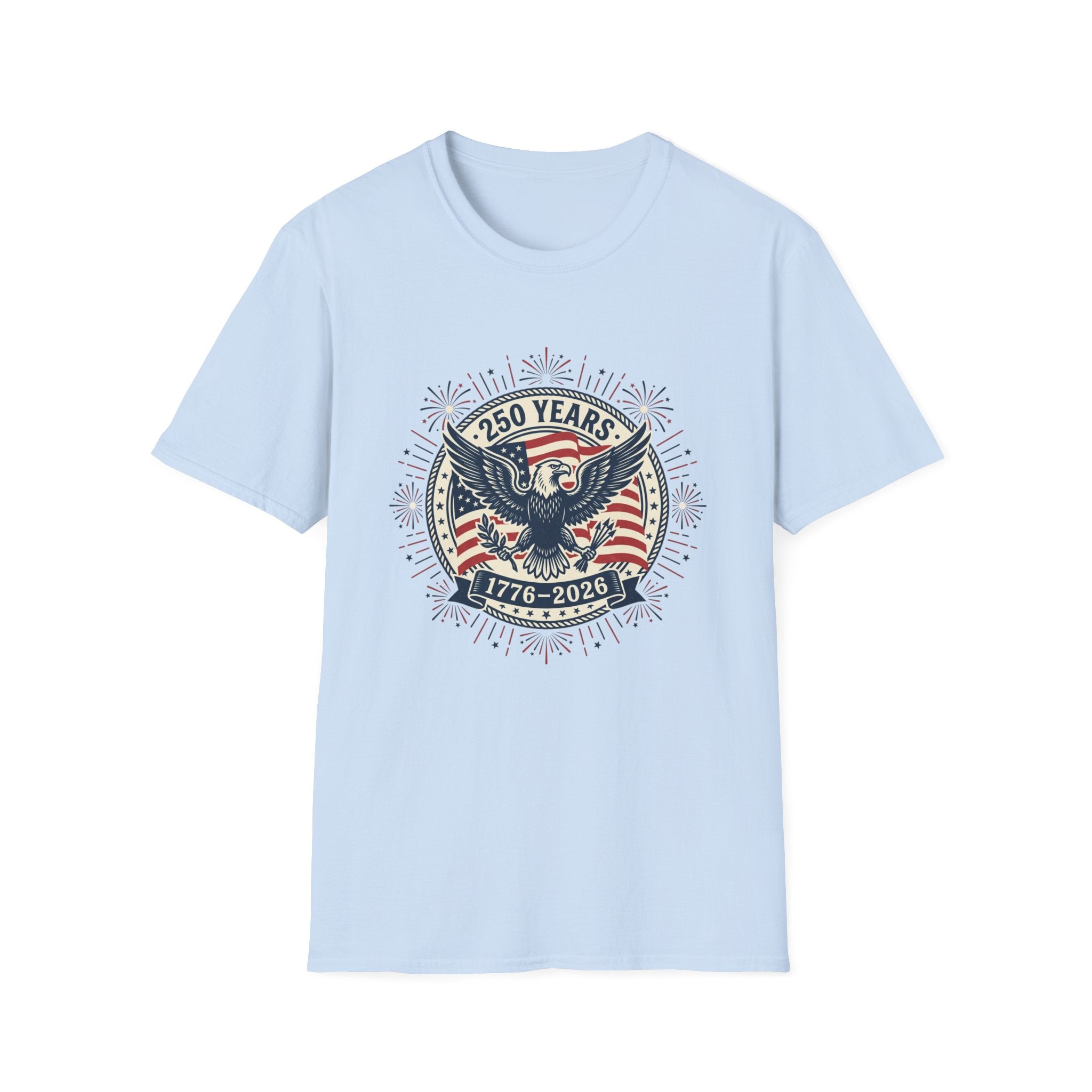 250 Years 1776–2026 Eagle T-Shirt — Patriotic American Independence Shirt