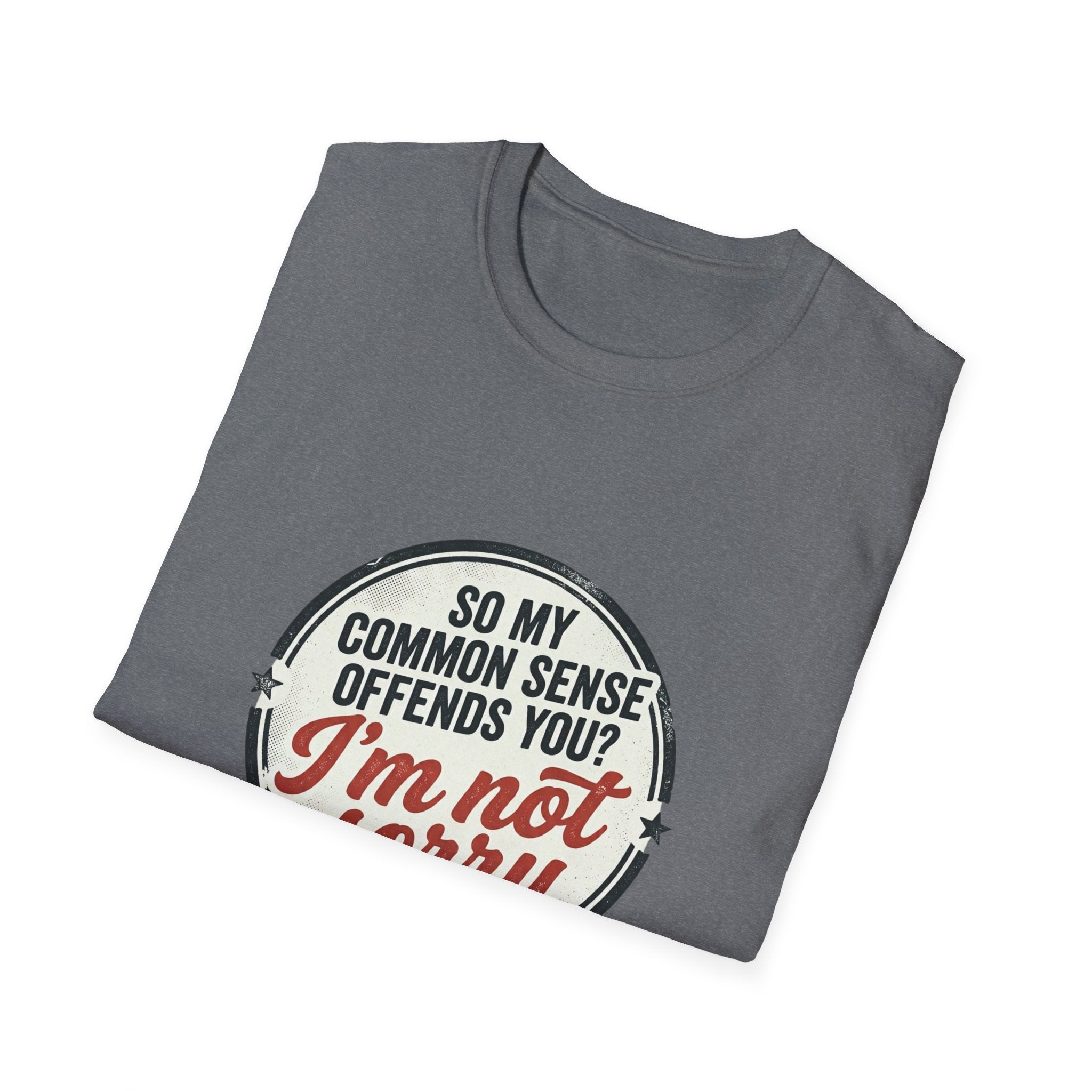 T-Shirt — "So My Common Sense Offends You? I'm Not Sorry" Funny Graphic Tee