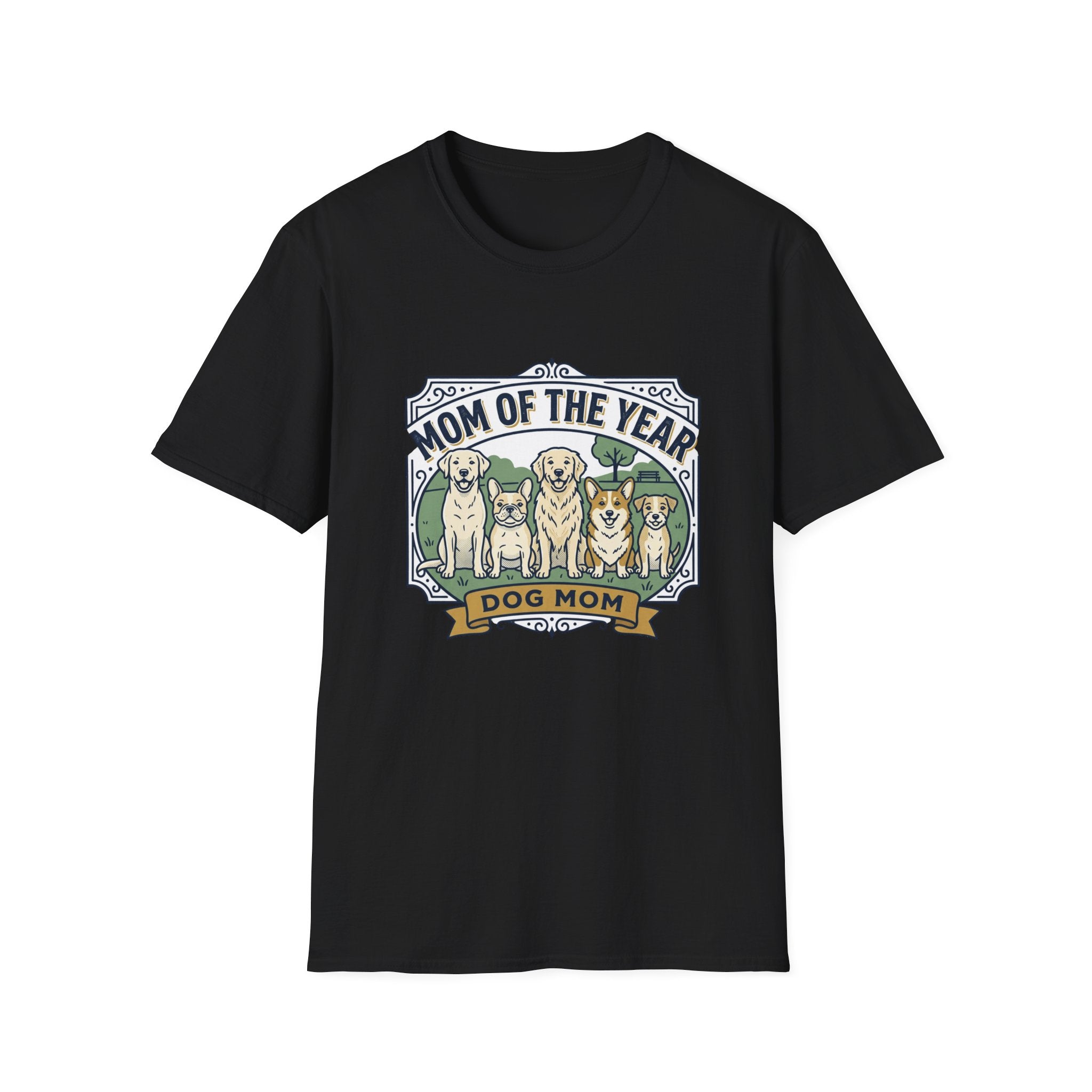 Dog Mom T-Shirt — "Mom of the Year" Cute Dog Mom Graphic Tee