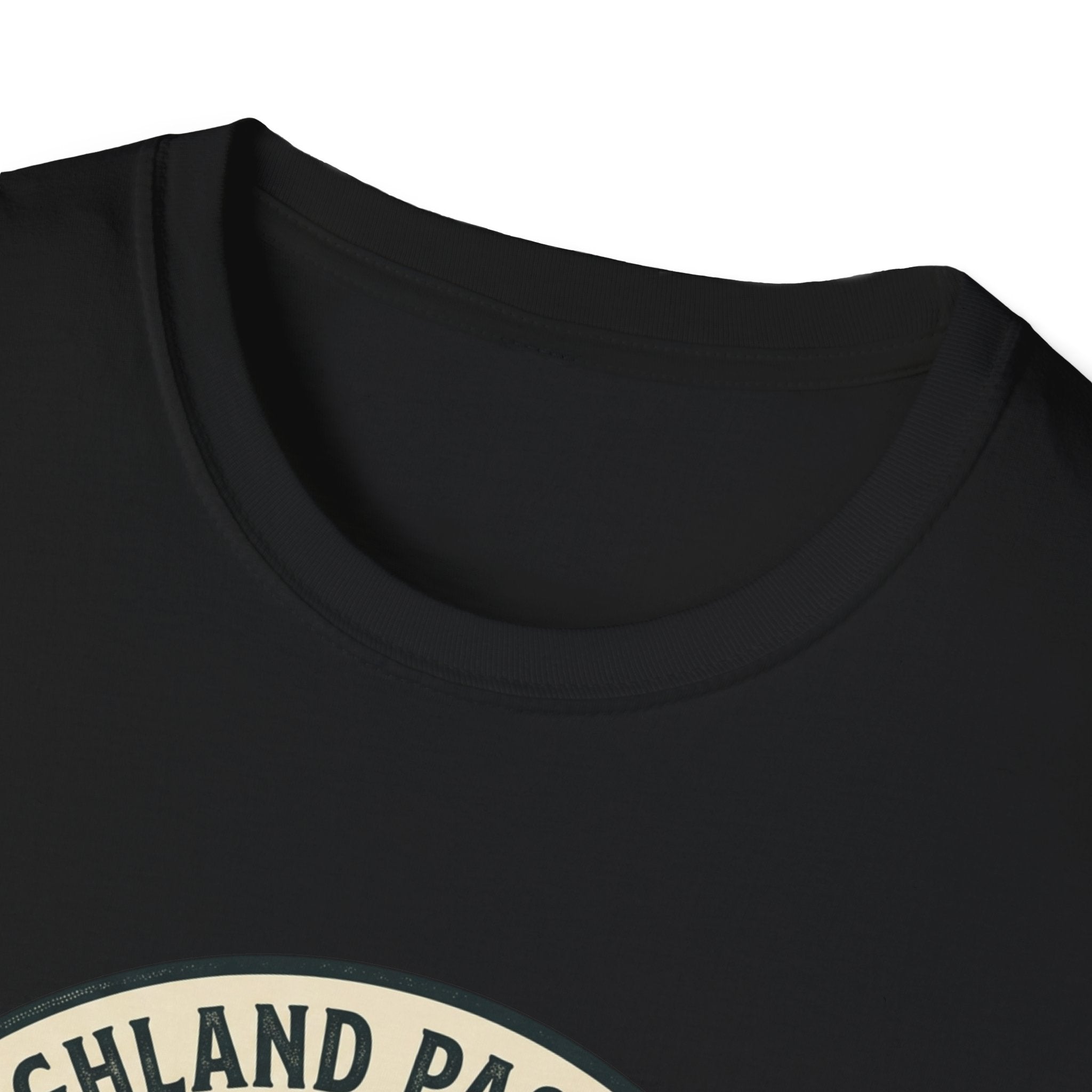 Highland Pastures T-Shirt — Scottish Highlands Highland Cow Vintage Badge