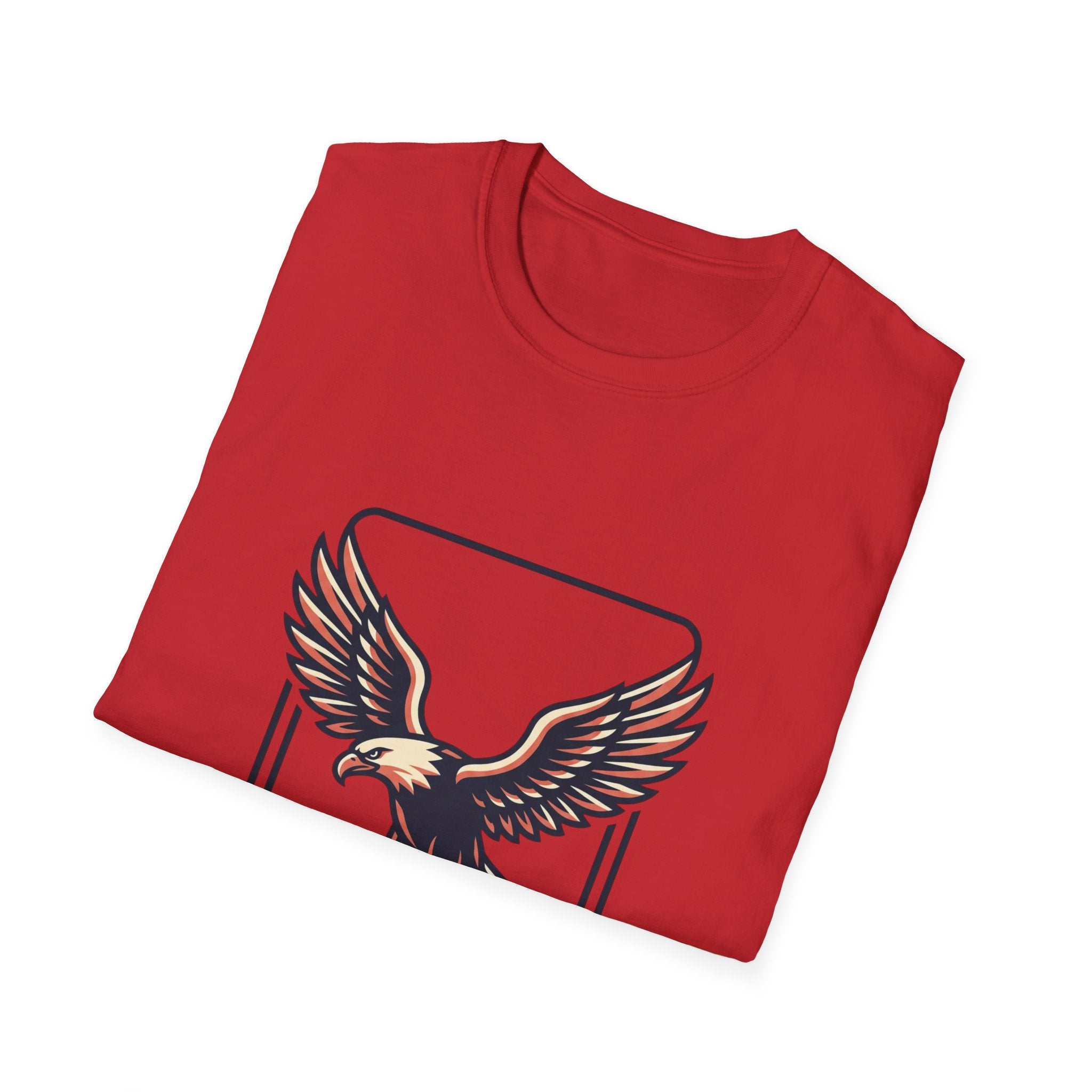 Eagle Graphic T-Shirt — Vintage Soaring Eagle Chest Print