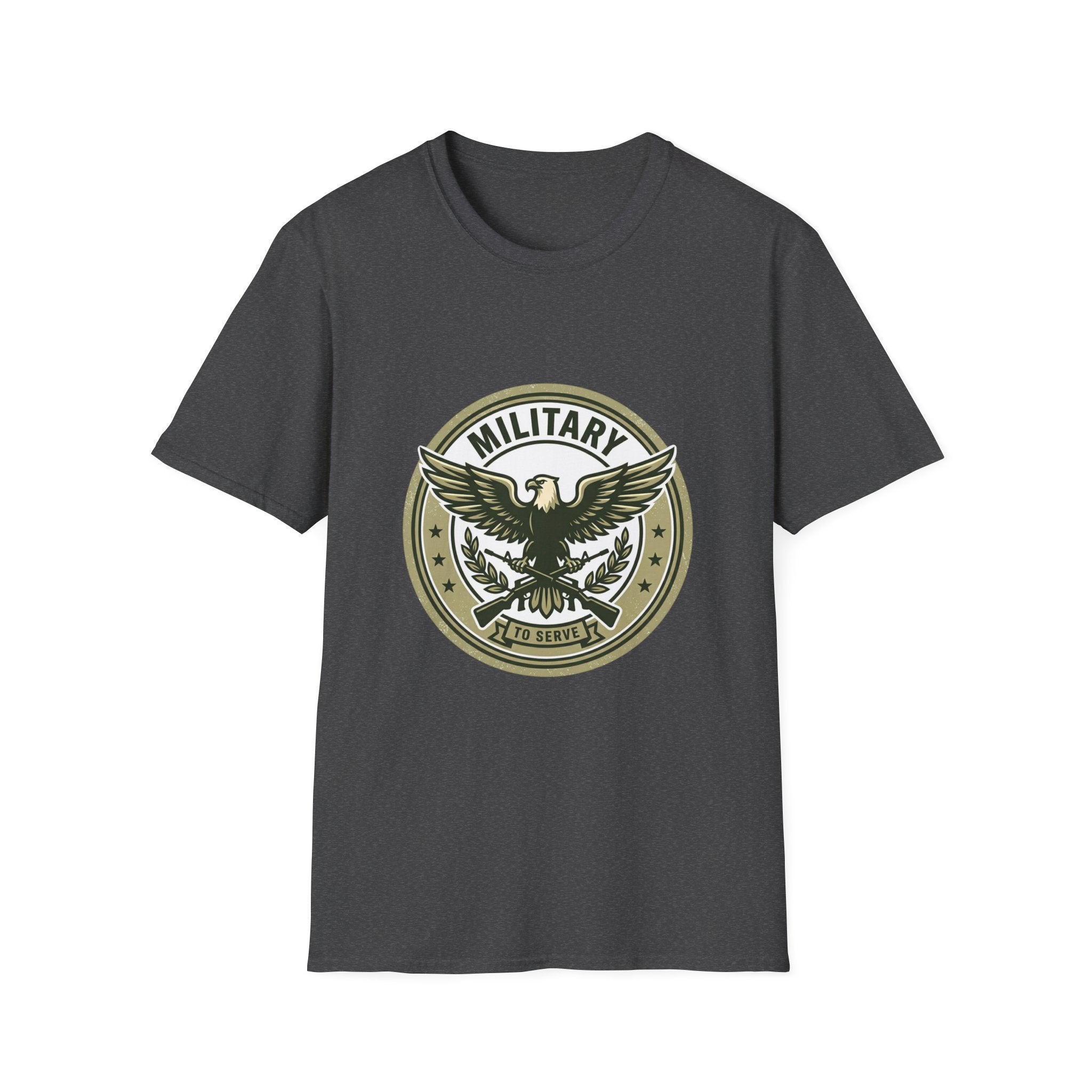 Military Eagle T-Shirt — Vintage Emblem Patriotic Tee