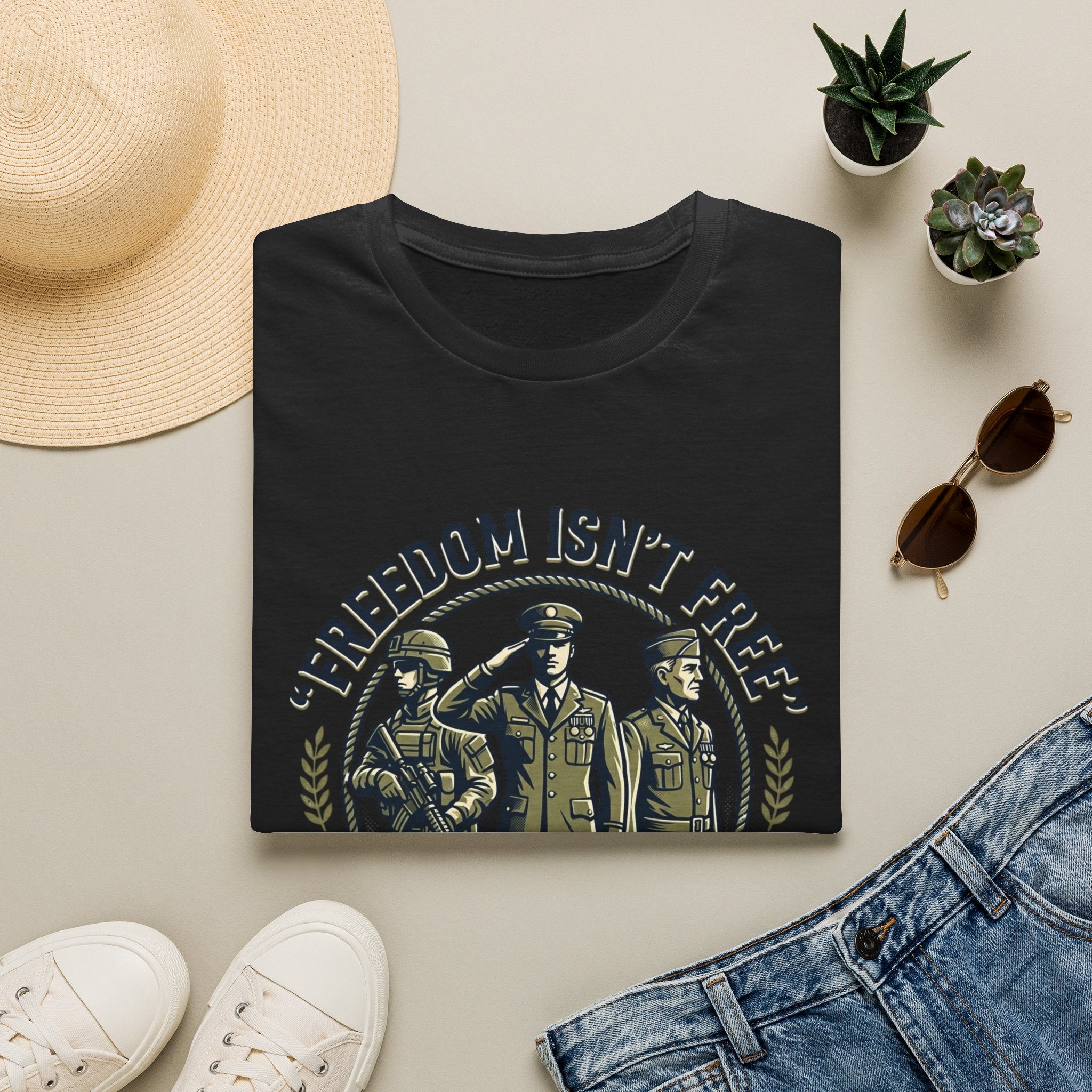 Freedom Isn't Free Military Tribute T-Shirt