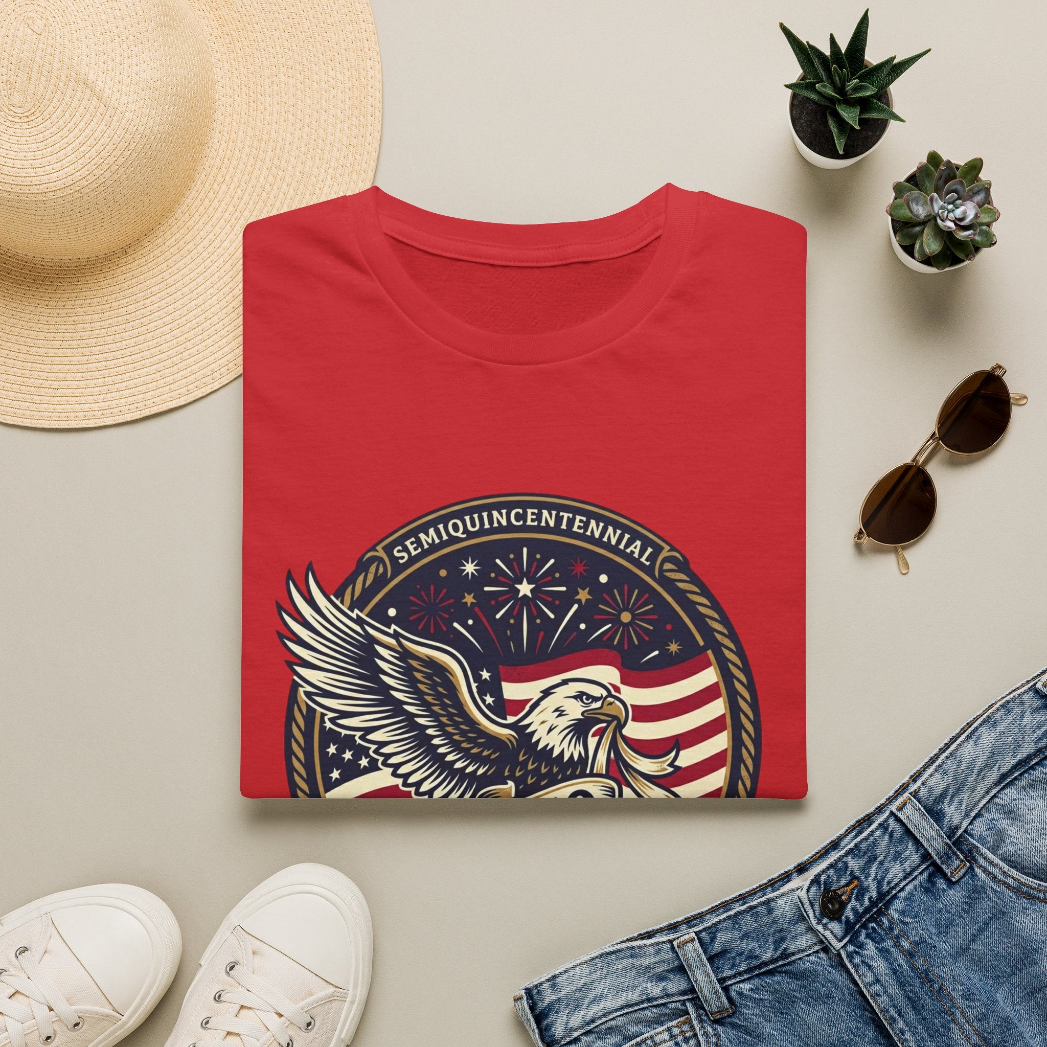 250th America Eagle T-Shirt — Semiquincentennial Patriotic Shirt
