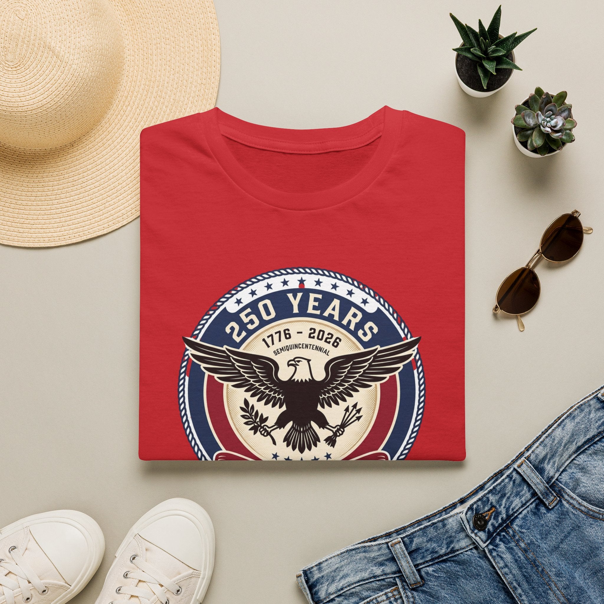 250 Years of America Eagle T-Shirt — 1776–2026 Patriotic Anniversary Tee