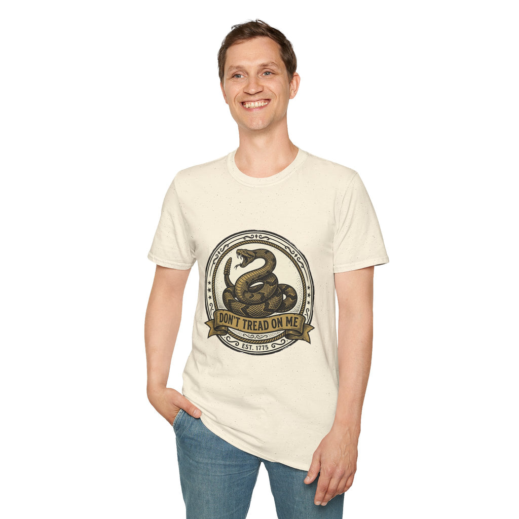 Don't Tread On Me Snake T-Shirt — Gadsden Flag Vintage Patriotic Tee