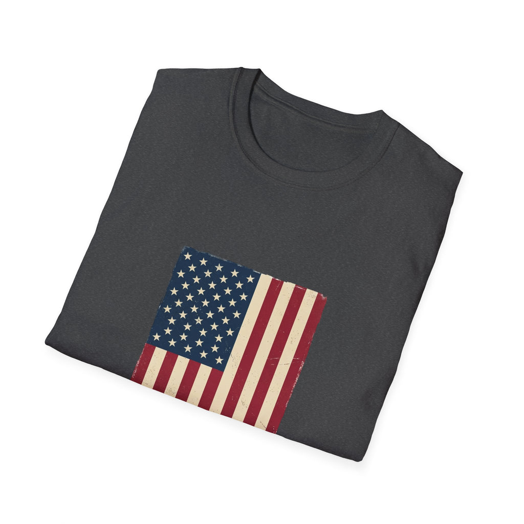 Freedom Isn't Free T-Shirt — Distressed American Flag Patriotic Tee