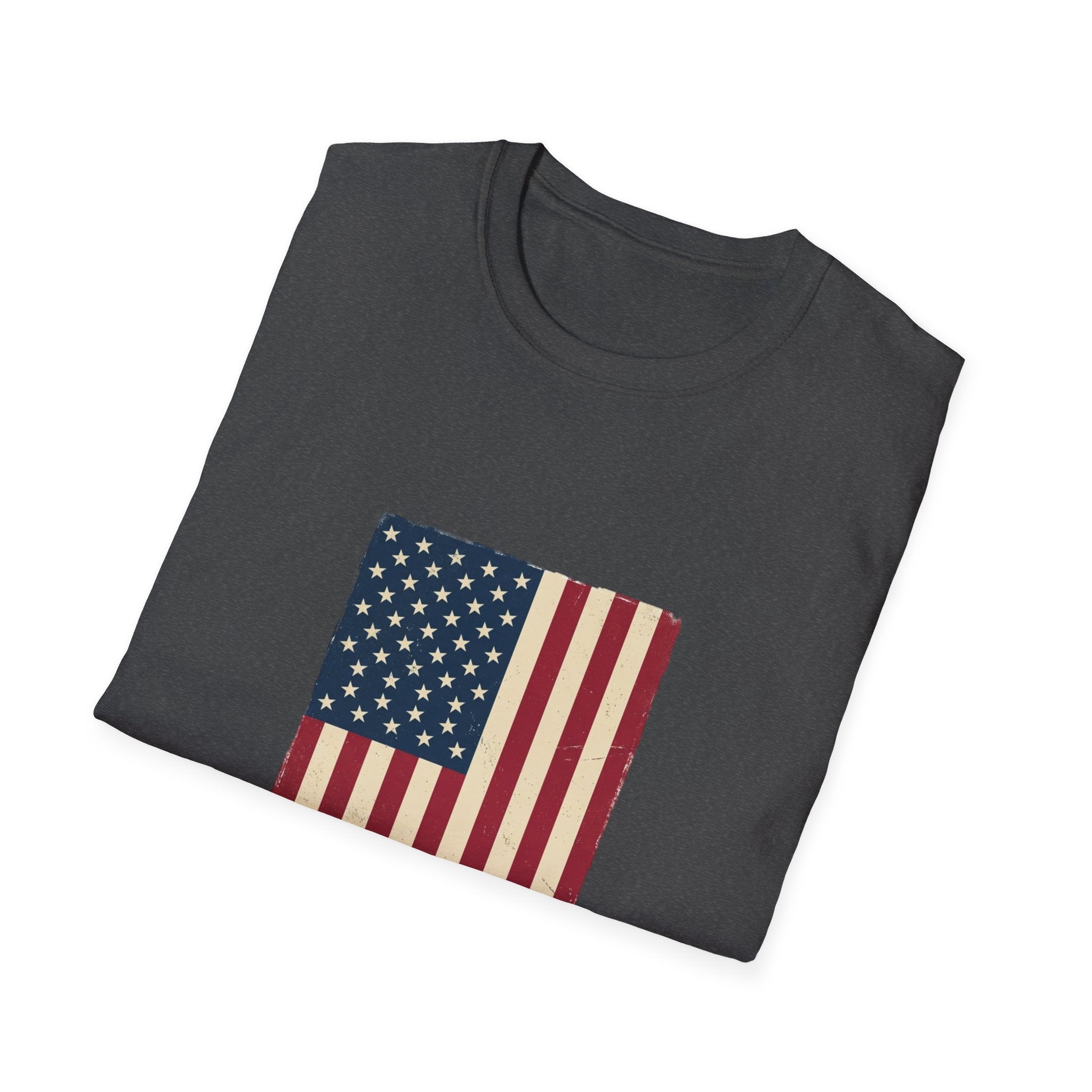 Freedom Isn't Free T-Shirt — Distressed American Flag Patriotic Tee