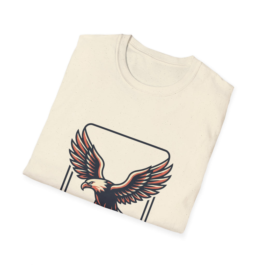 Eagle Graphic T-Shirt — Vintage Soaring Eagle Chest Print