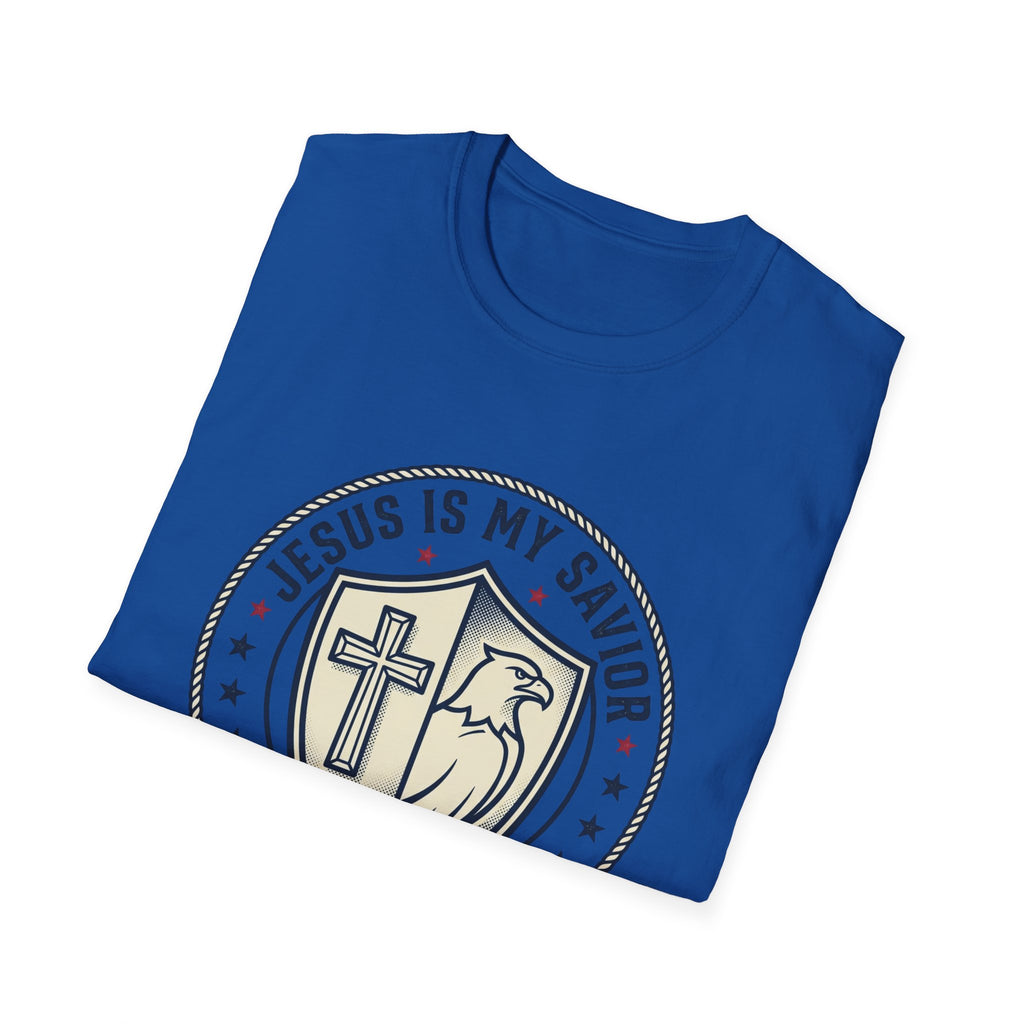 Christian Political T-Shirt — "Jesus Is My Savior, Trump Is My President"