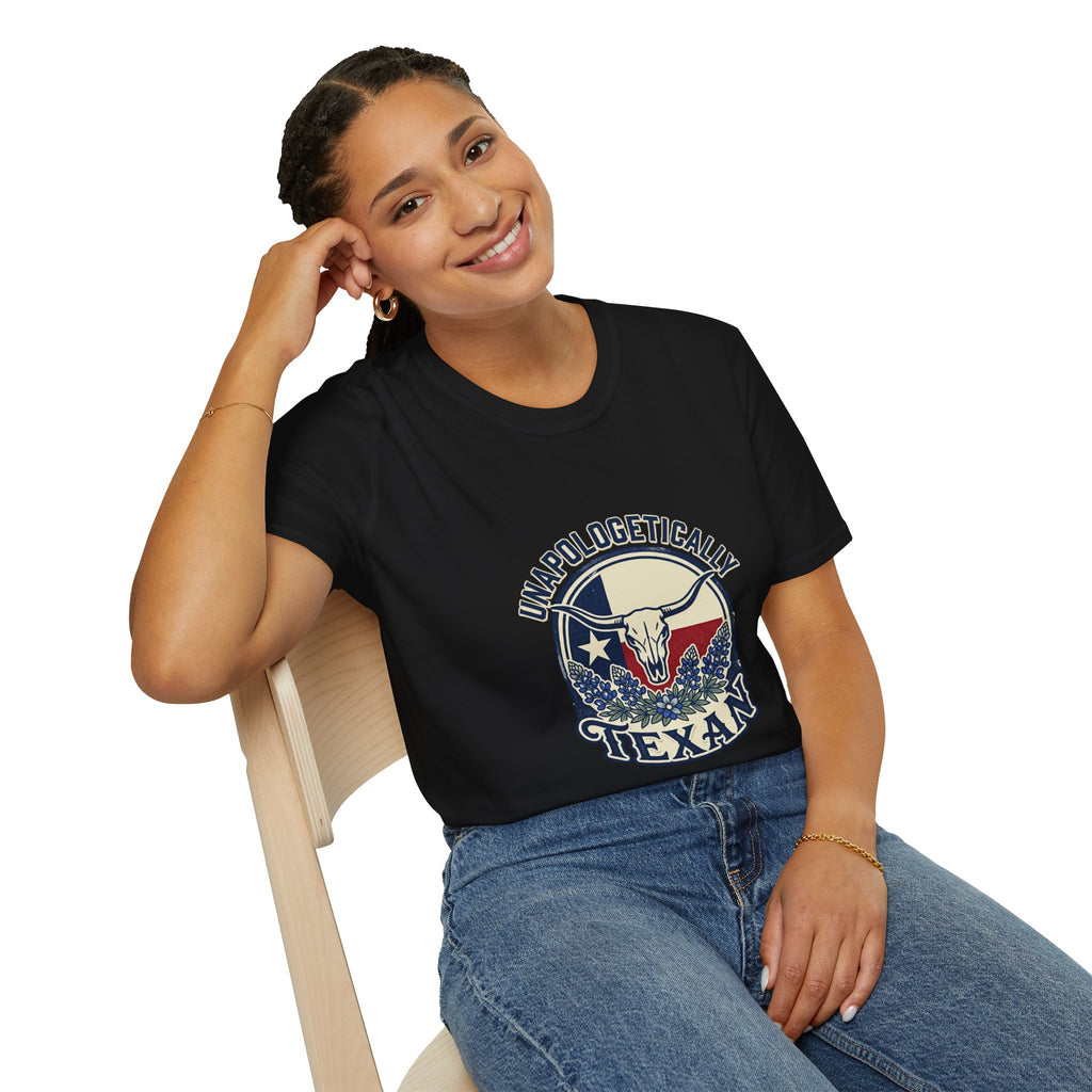 Unapologetically Texan T-Shirt — Retro Longhorn Texas Pride Tee