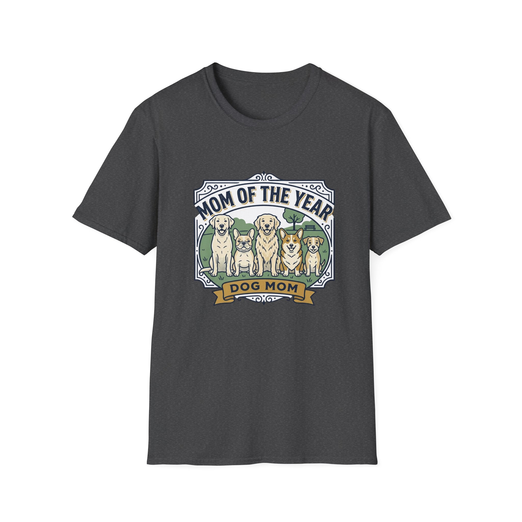 Dog Mom T-Shirt — "Mom of the Year" Cute Dog Mom Graphic Tee