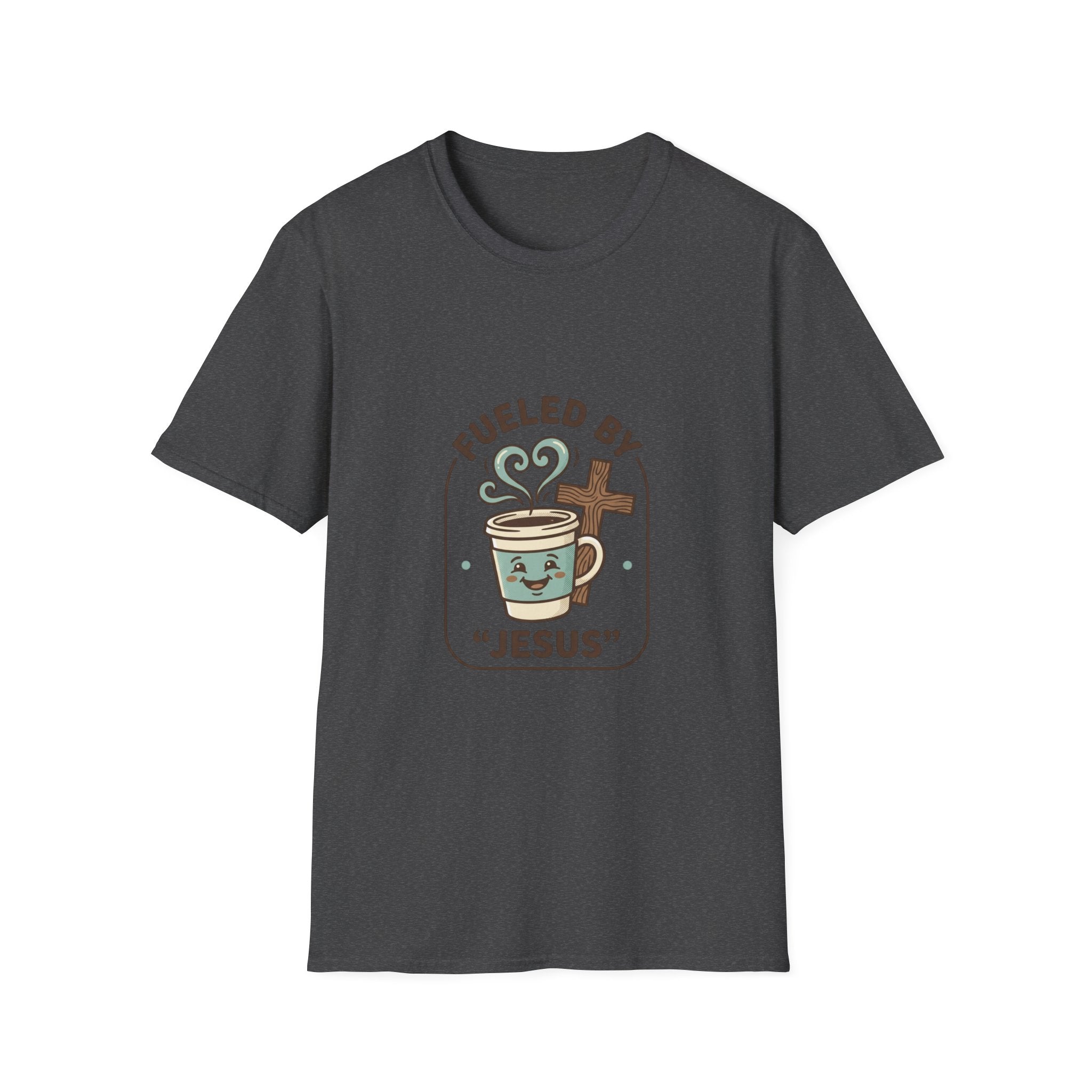 Fueled by Jesus Coffee T-Shirt — Christian Faith Coffee Tee