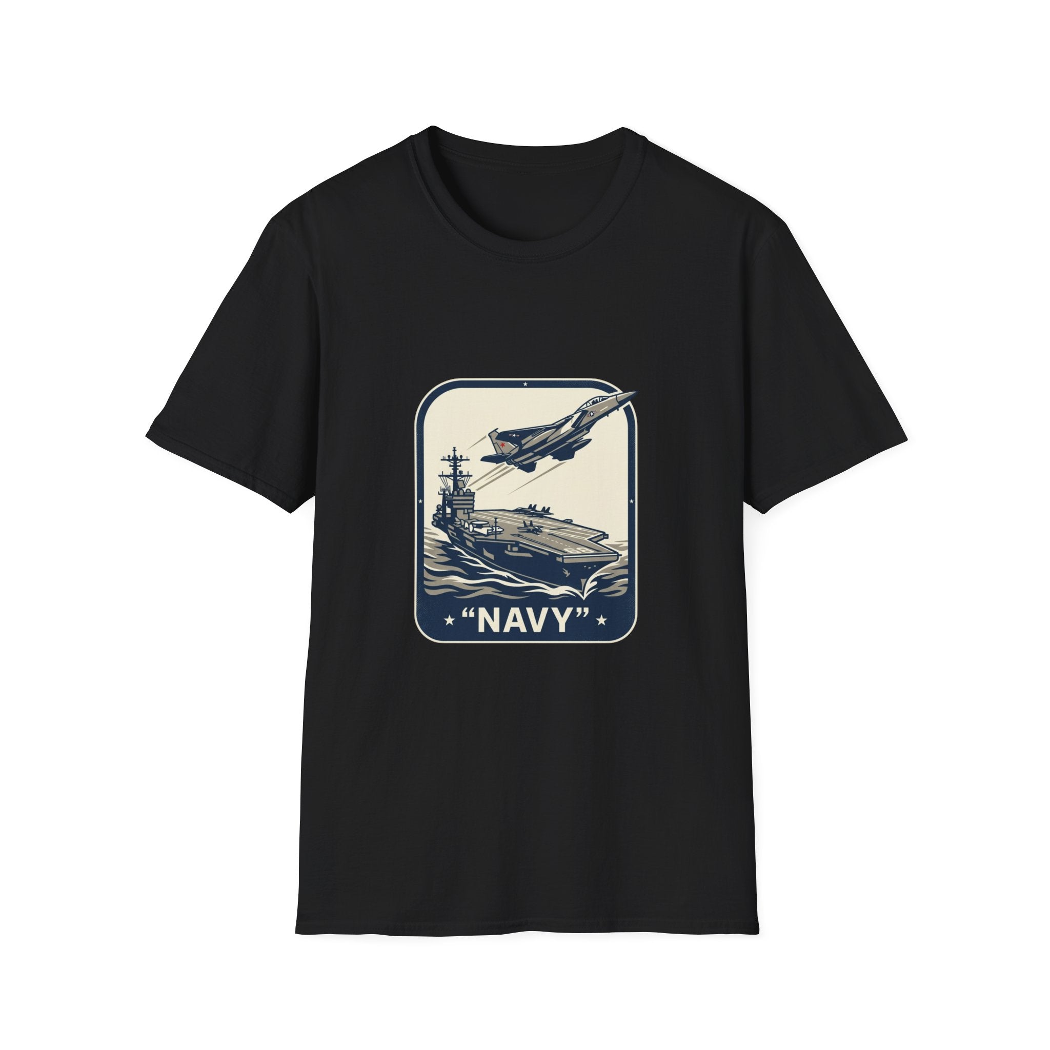 Navy Aircraft Carrier T‑Shirt — Vintage Naval Aviation Graphic Tee