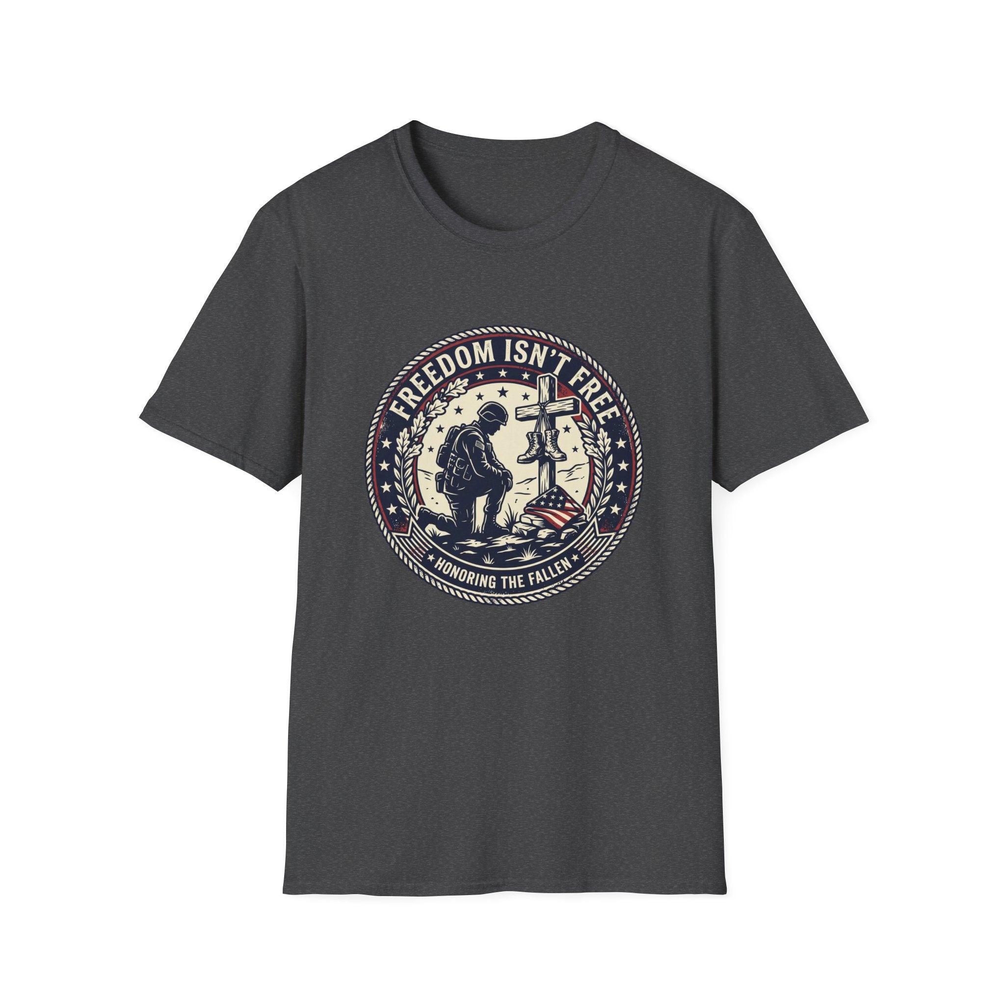 Freedom Isn't Free Memorial T-Shirt — Honoring the Fallen Military Tee
