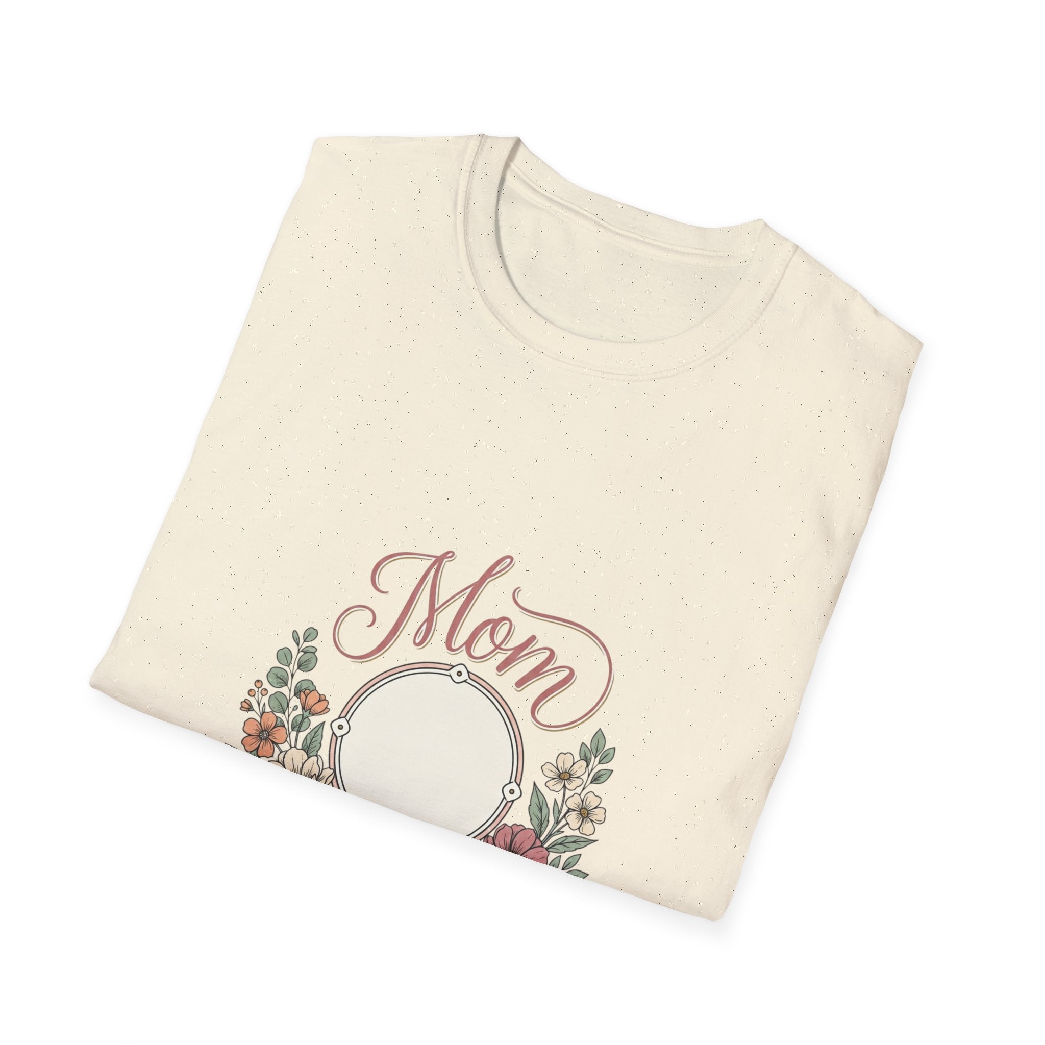 Mom Floral Photo Frame T-Shirt — Mother’s Day Keepsake Tee