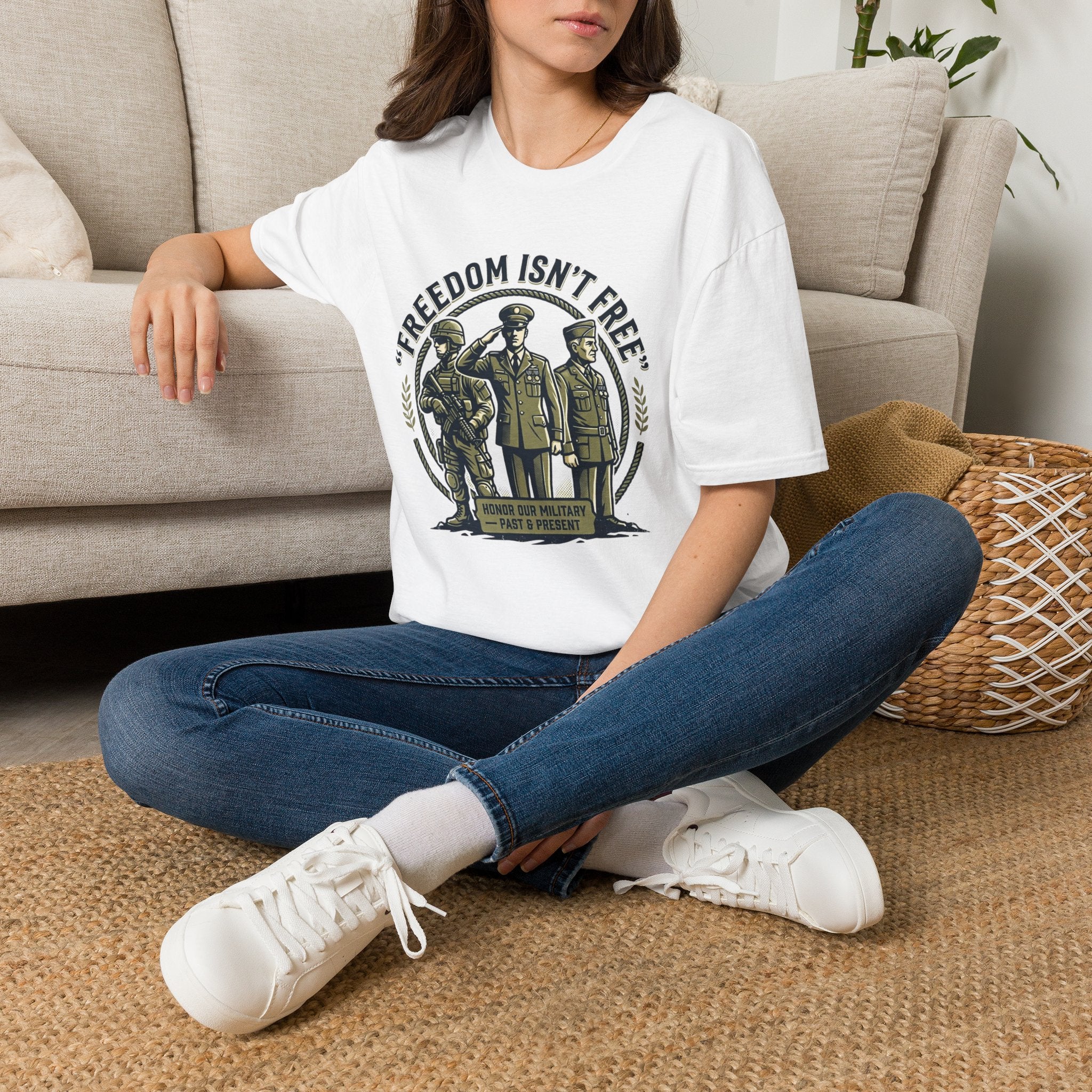 Freedom Isn't Free Military Tribute T-Shirt