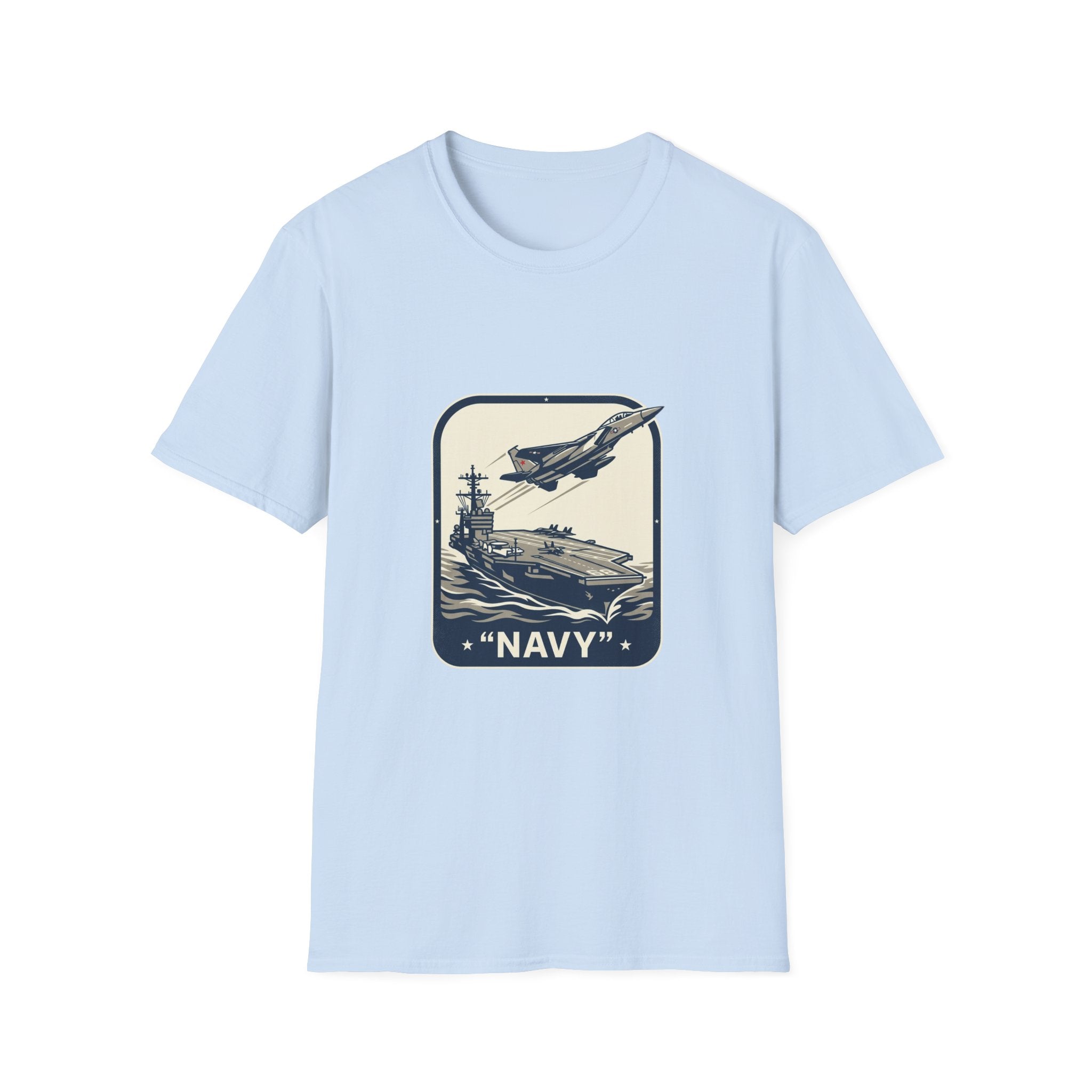 Navy Aircraft Carrier T‑Shirt — Vintage Naval Aviation Graphic Tee