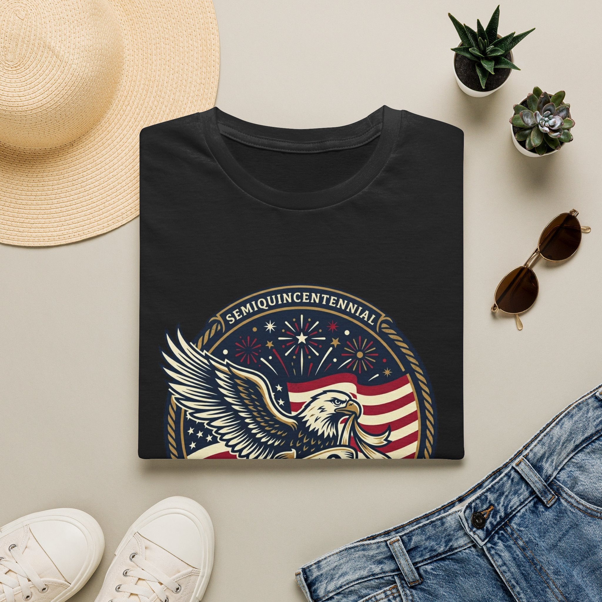 250th America Eagle T-Shirt — Semiquincentennial Patriotic Shirt