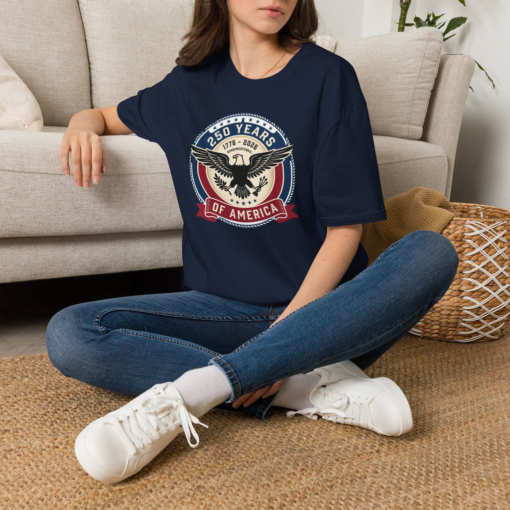 250 Years of America Eagle T-Shirt — 1776–2026 Patriotic Anniversary Tee